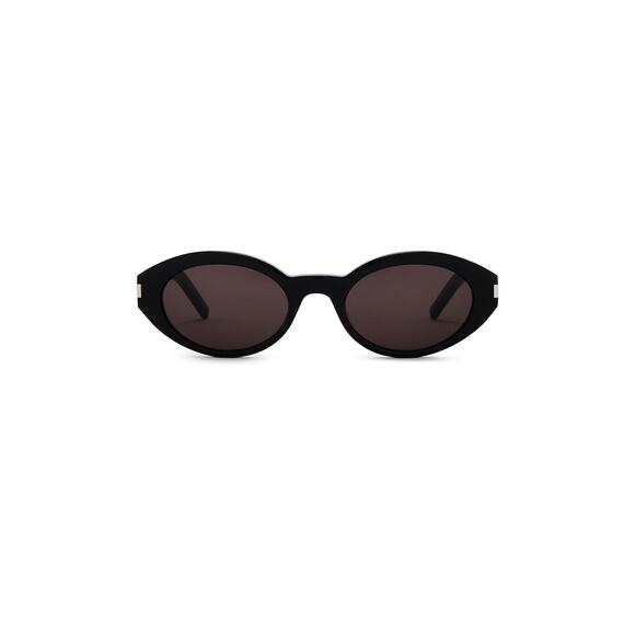 Saint Laurent Oval Black Sunglasses Size OS - Picture 1 of 6